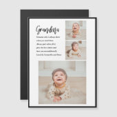 Collage Foto & Beste Oma je Bestes Schönheitsgesch Magnetkarte (Vorne/Hinten)