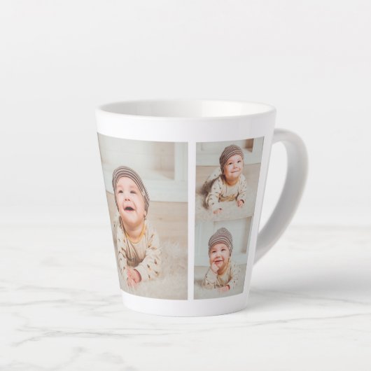 Collage Foto & Beste Oma je Bestes Schönheitsgesch Milchtasse (Rechte Ecke)