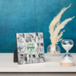 Collage Foto Beste Opa je Pastete Minze Geschenk Fotoplatte<br><div class="desc">Dieses wunderschöne Collage Foto ist der perfekte Weg, um Ihre Liebe für Ihren Großvater zum Ausdruck zu bringen. Mit der herzlichen Botschaft "We Liebe you Großpa" in elegantem Schriftzeichen vor einem beruhigenden pastellfarbenen Pfefferminzhintergrund erweckt dieses Stück die Wärme und Zuneigung, die Sie für Ihren Großvater spüren. Das Collage Design erlaubt...</div>