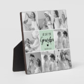 Collage Foto Beste Opa je Pastete Minze Geschenk Fotoplatte (Vorderseite)