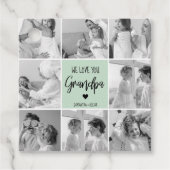 Collage Foto Beste Opa je Pastete Minze Geschenk Geschenkanhänger (Vorderseite)