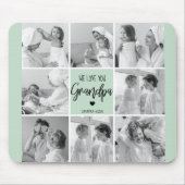 Collage Foto Beste Opa je Pastete Minze Geschenk Mousepad (Vorne)