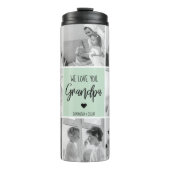 Collage Foto Beste Opa je Pastete Minze Geschenk Thermosbecher (Vorderseite)