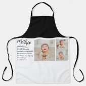 Collage Foto & Bestes Mutterquote Schönes Geschenk Schürze (Vorderseite)