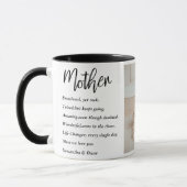 Collage Foto & Bestes Mutterquote Schönes Geschenk Tasse (Links)