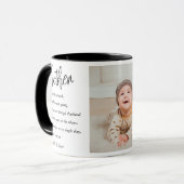 Collage Foto & Bestes Mutterquote Schönes Geschenk Tasse (Vorderseite Links)
