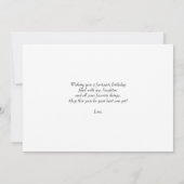 Collage | Foto Custom Birthday Grußkarte (Rückseite)