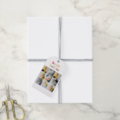 Collage Foto | Farbenfrohe Feiertage Geschenkanhänger (Mit Garn)