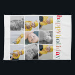 Collage Foto | Farbenfrohe Feiertage Geschirrtuch<br><div class="desc">Freuen Sie sich auf das bunte Happy Holiday Collage Foto, eine reizvolle Ergänzung zu Ihrer festlichen Dekoration oder ein nachdenkliches Geschenk für Ihre Lieben. Diese einzigartige Collage bietet eine lebendige Mischung aus Urlaubsfotos, die das Wesen Ihrer gepflegten Momente erfassen.</div>