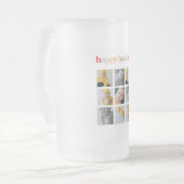 Collage Foto | Farbenfrohe Feiertage Mattglas Bierglas (Vorderseite Links)