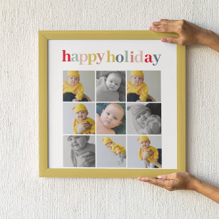 Collage Foto   Farbenfrohe Feiertage Poster