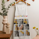 Collage Foto | Farbenfrohe Feiertage Schürze<br><div class="desc">Freuen Sie sich auf das bunte Happy Holiday Collage Foto,  eine reizvolle Ergänzung zu Ihrer festlichen Dekoration oder ein nachdenkliches Geschenk für Ihre Lieben. Diese einzigartige Collage bietet eine lebendige Mischung aus Urlaubsfotos,  die das Wesen Ihrer gepflegten Momente erfassen.</div>