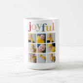 Collage Foto | Farbenfrohe Weihnachtsgeschenke Kaffeetasse (Mittel)