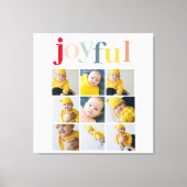 Collage Foto | Farbenfrohe Weihnachtsgeschenke Leinwanddruck (Vorderseite)