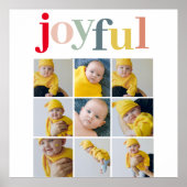 Collage Foto | Farbenfrohe Weihnachtsgeschenke Poster (Vorne)