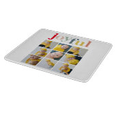 Collage Foto | Farbenfrohe Weihnachtsgeschenke Schneidebrett (Ecke)