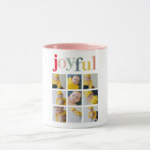 Collage Foto | Farbenfrohe Weihnachtsgeschenke Tasse (Zentrum)