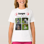 Collage - Foto für Hunde - Mädchengedächtnis T-Shirt (Vorderseite)