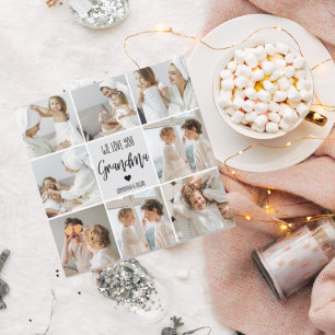Collage Foto Grau Wir Liebe Sie Oma Bestes Geschen Magnetkarte
