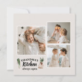 Collage Foto & Großküche ist immer geöffnet (Vorderseite)