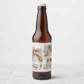 Collage Foto & Großküche ist immer geöffnet Bierflaschenetikett (Vorderseite)