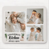 Collage Foto & Großküche ist immer geöffnet Mousepad (Vorne)