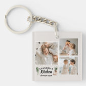 Collage Foto & Großküche ist immer geöffnet Schlüsselanhänger (Vorderseite)