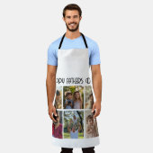 Collage Foto Happy Väter Tag Schürze (Getragen)