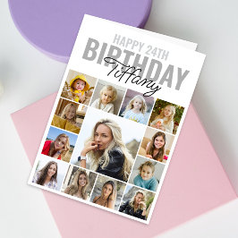 Collage Foto jedes Alters glücklich Geburtstag Karte