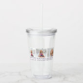 Collage Foto Lila Beste Mama je Geschenk Acryltrinkbecher (Vorderseite)