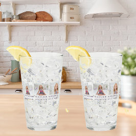 Collage Foto Lila Beste Mama je Geschenk Glas