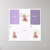 Collage Foto Lila Beste Mama je Geschenk Leinwanddruck (Vorderseite)