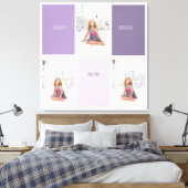Collage Foto Lila Beste Mama je Geschenk Leinwanddruck (Insitu (Schlafzimmer))