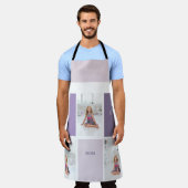 Collage Foto Lila Beste Mama je Geschenk Schürze (Getragen)