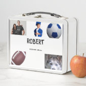 COLLAGE Foto Lunchbox BLACK BLUE zum Anpassen (Beispiel)