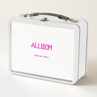 COLLAGE Foto Lunchbox PINK , LILA zum Anpassen