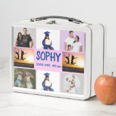 COLLAGE Foto Lunchbox PINK , LILA zum Anpassen (Beispiel)