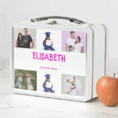 COLLAGE Foto Lunchbox PINK , LILA zum Anpassen (Beispiel)