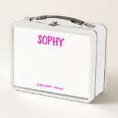 COLLAGE Foto Lunchbox rosa rosa Rosa Rosa zum Anpa (Vorderseite)