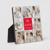 Collage Foto Mama Red Wir Liebe Sie beste Mutter G Fotoplatte (Vorderseite)