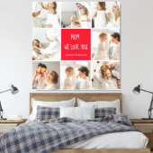 Collage Foto Mama Red Wir Liebe Sie beste Mutter G Leinwanddruck (Insitu (Schlafzimmer))