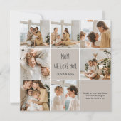 Collage Foto Mama Wir Liebe Sie (Vorderseite)