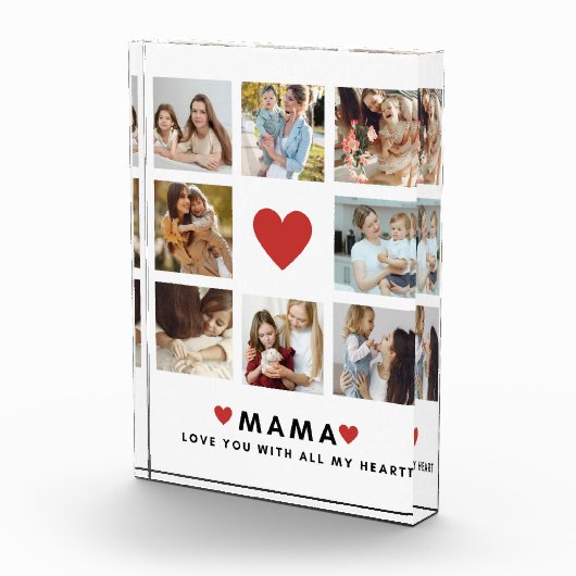 Collage Foto Mama Wir Liebe Sie beste Mutter Gesch (Rechts)