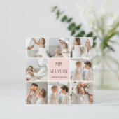 Collage Foto Mama Wir Liebe Sie beste Mutter Gesch (Stehend Vorderseite)