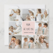 Collage Foto Mama Wir Liebe Sie beste Mutter Gesch (Vorderseite)