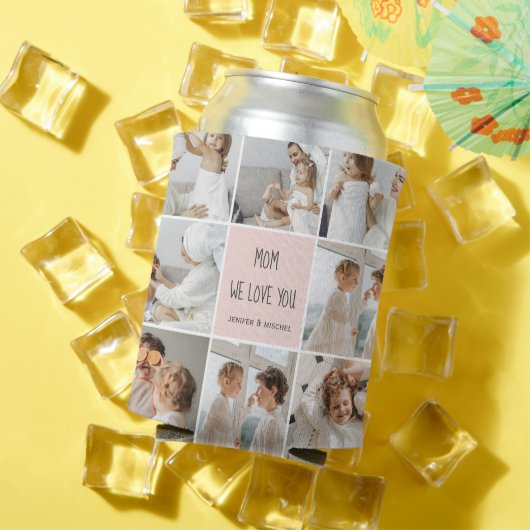 Collage Foto Mama Wir Liebe Sie beste Mutter Gesch Dosenkühler (In Situ Sommer)