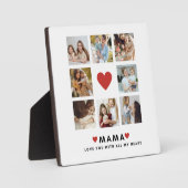 Collage Foto Mama Wir Liebe Sie beste Mutter Gesch Fotoplatte (Vorderseite)