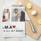 Collage Foto Mama Wir Liebe Sie beste Mutter Gesch Geschirrtuch (Viertel Falte)