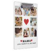 Collage Foto Mama Wir Liebe Sie beste Mutter Gesch Klemmbrett (Rechts)