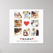 Collage Foto Mama Wir Liebe Sie beste Mutter Gesch Leinwanddruck (Vorderseite)